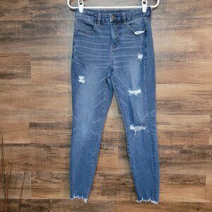 American Eagle Jeans 6 R Dream Jean Hi Rise Curvy Tummy Control Ripped Stretch